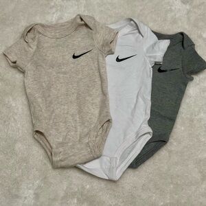 Nike 3M Bodysuit Trio with pants- Tan, White, and Gray